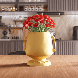 Quirky Cartoon Smiley Face Planter Vase 3d model