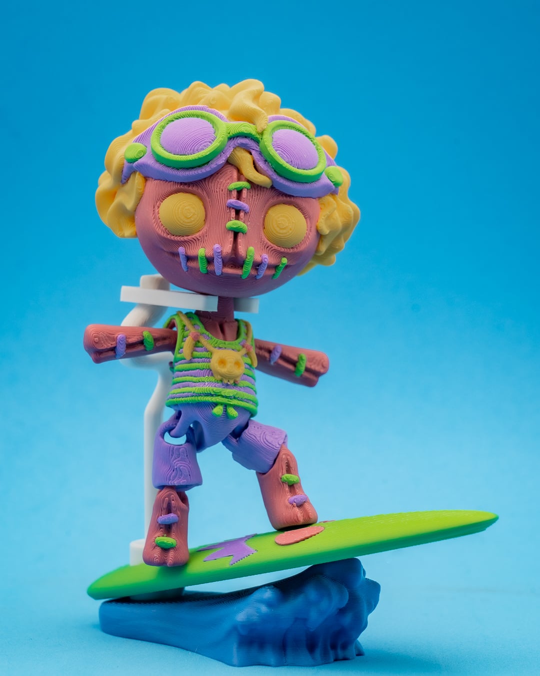 Articulated Creepy Doll Surfer 3d model