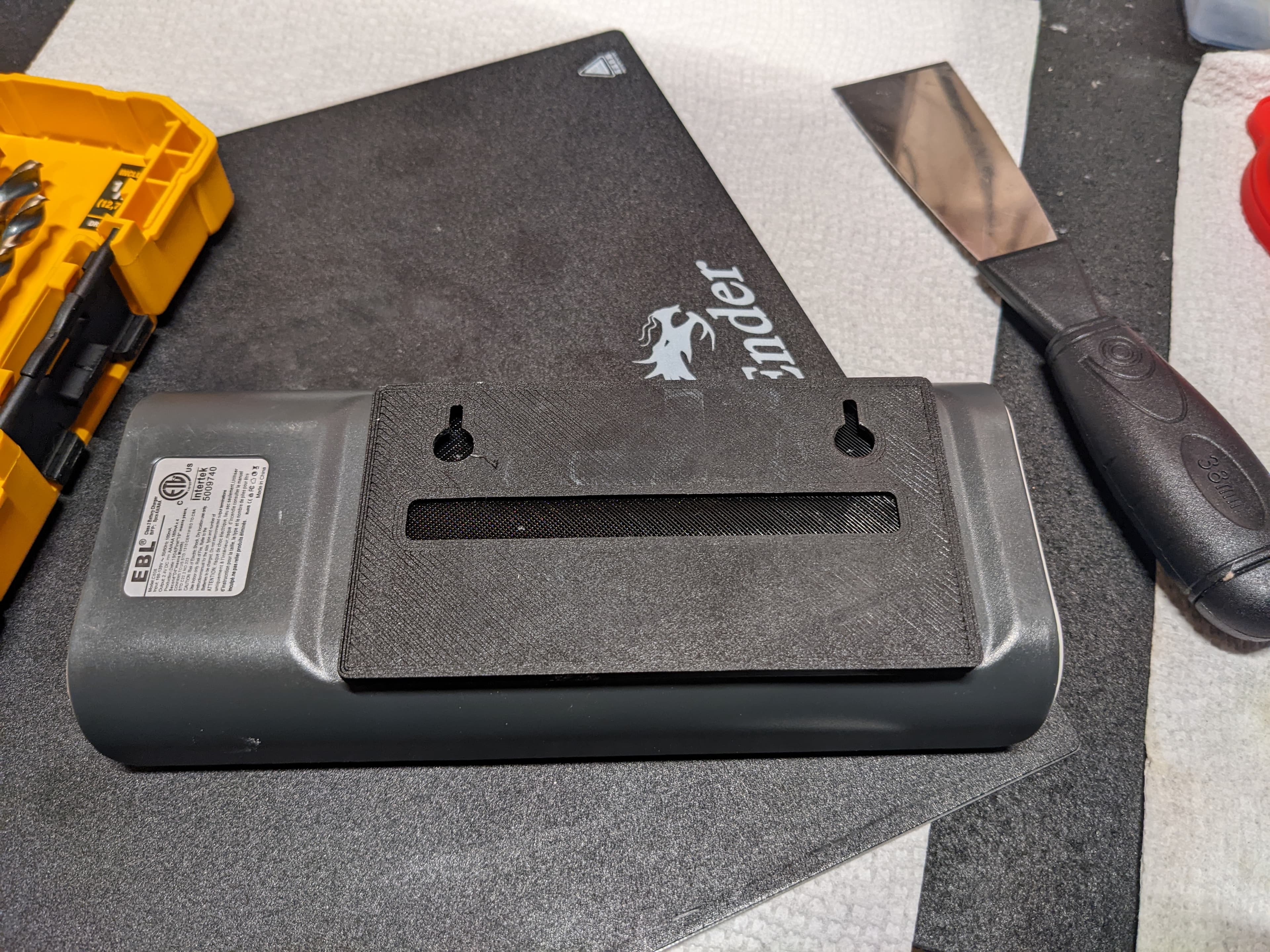 EBL smart charger wall mount backplate 3d model