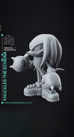 Knuckles - Sonic The Hedgehog - Fan Art 3d model