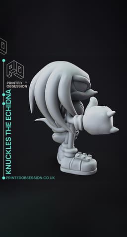 Knuckles - Sonic The Hedgehog - Fan Art 3d model