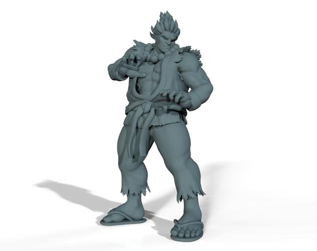 Street Fighter Akuma (Standing Fighting Stance) 3d model