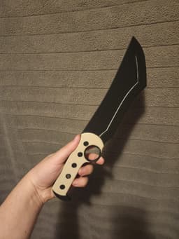 14" Prop Dagger – Cosplay Blade with Finger Ring 3d model