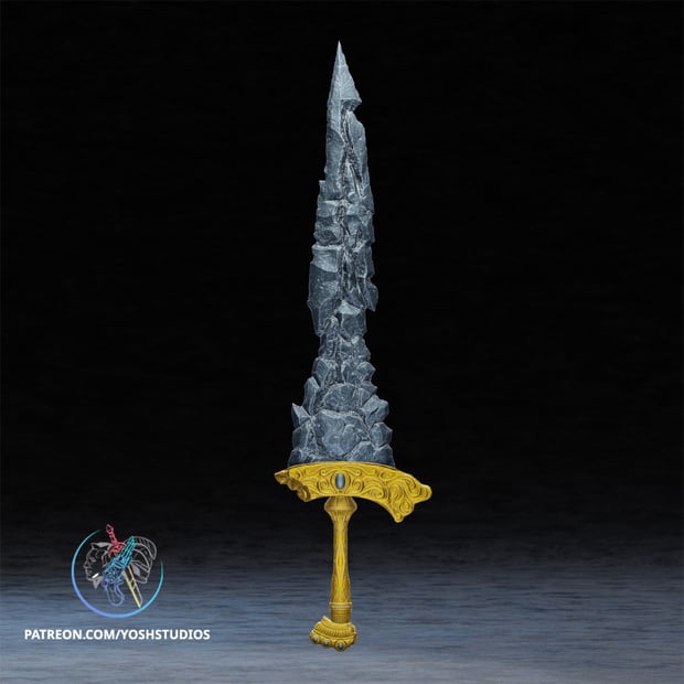 Maliketh Black Blade 3D Printer STL File 3d model
