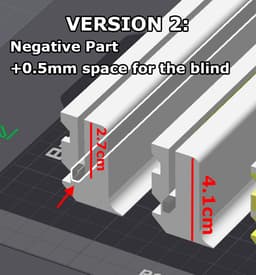Blackout Roller Blind Side Guide 3d model