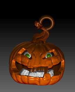 squash pumpkin solid piece.obj 3d model