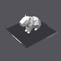 Capybara 3D Model | Low Poly Capybara | Capybara Figurine | Decor 3d model