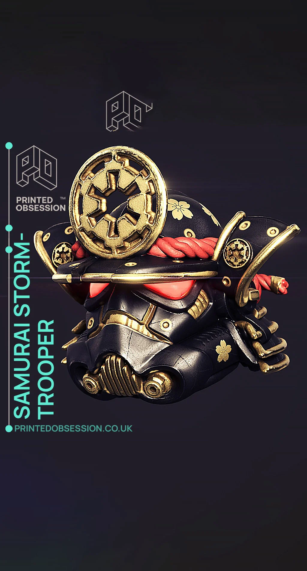 Samurai Stormtrooper helmet - Star wars - Fan Art 3d model