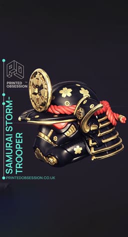 Samurai Stormtrooper helmet - Star wars - Fan Art 3d model