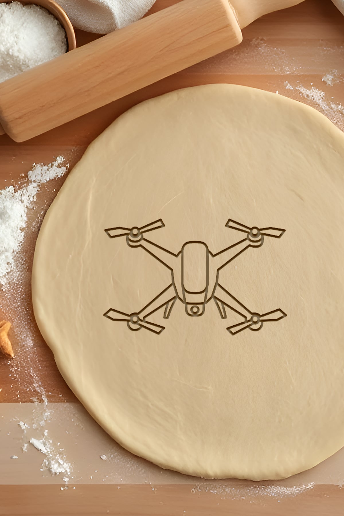 Drone Cookie Cutter, Biscuit Cutter 3d model