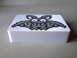Bomb-Bat - 05, multicolor pixel art nesting box 3d model