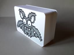 Bomb-Bat - 05, multicolor pixel art nesting box 3d model
