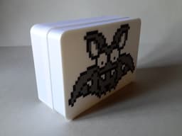 Bomb-Bat - 05, multicolor pixel art nesting box 3d model