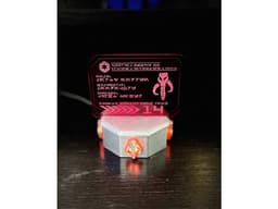 LED Display Stand for Acrylic Star Wars ID Cards 3d model