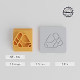 Asian Rice Bundle Stamp Tile Set, 5 Sizes, Perfect for Clay, Cookies, Fondant PRODUCT_4477 3d model