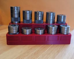 Case Gage Storage Rack for L.E. Wilson Gauges Bench Top Holder 3d model