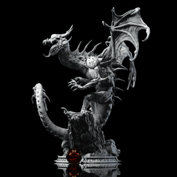 The Nothic Dragon (80mm) 3d model