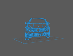 Mercedes - C63 AMG Wall Art 3d model