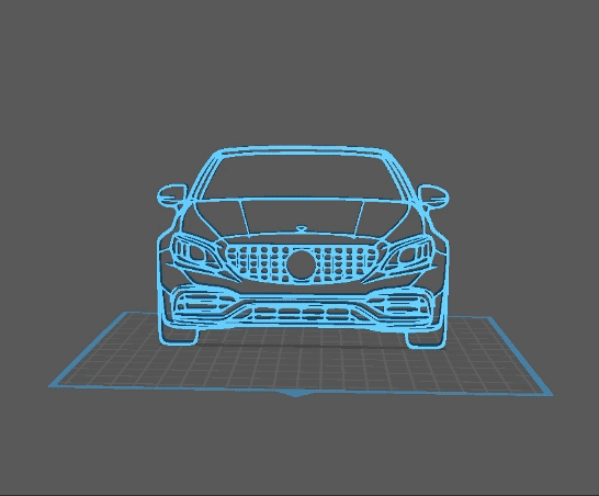 Mercedes - C63 AMG Wall Art 3d model