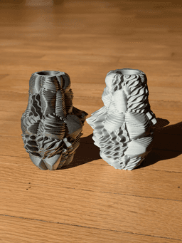 Cacophany Vase - Textured Chaos Vase 3d model