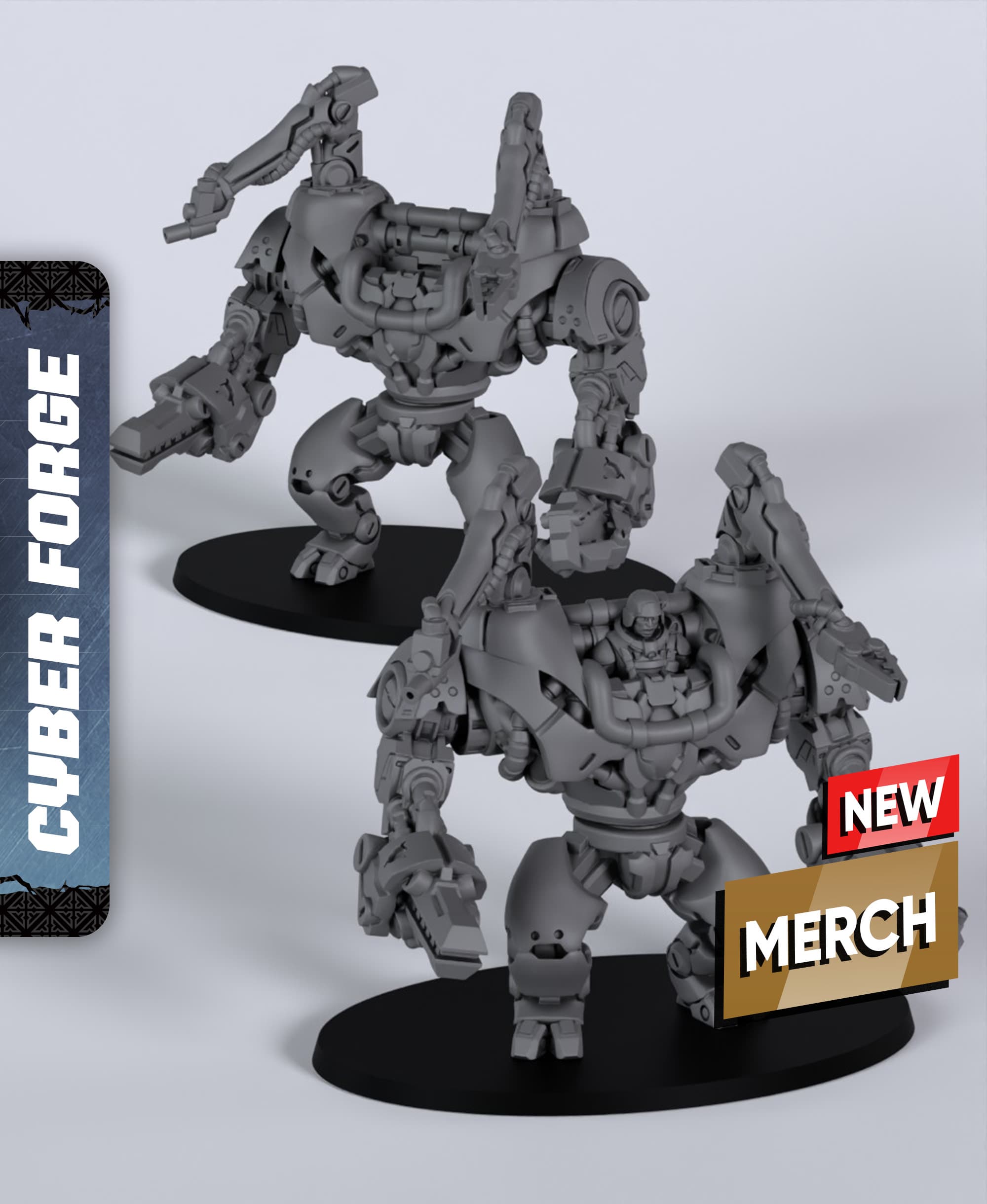 Loader - With Free Cyberpunk Warhammer - 40k Sci-Fi Gift Ideas for RPG and Wargamers 3d model