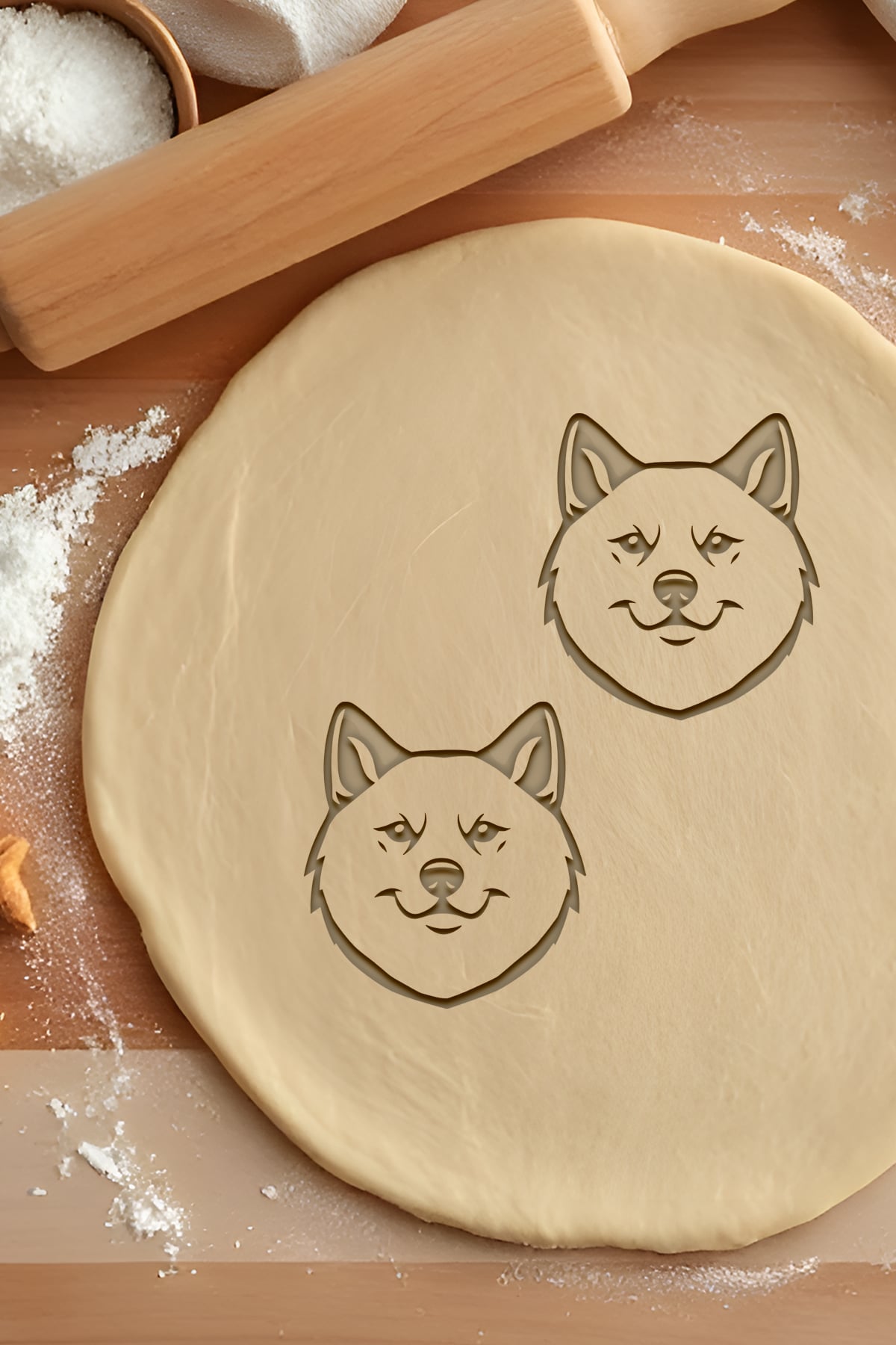 Husky Cookie Cutter, Biscuit Cutter 3d model