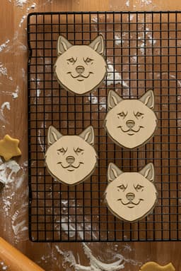 Husky Cookie Cutter, Biscuit Cutter 3d model