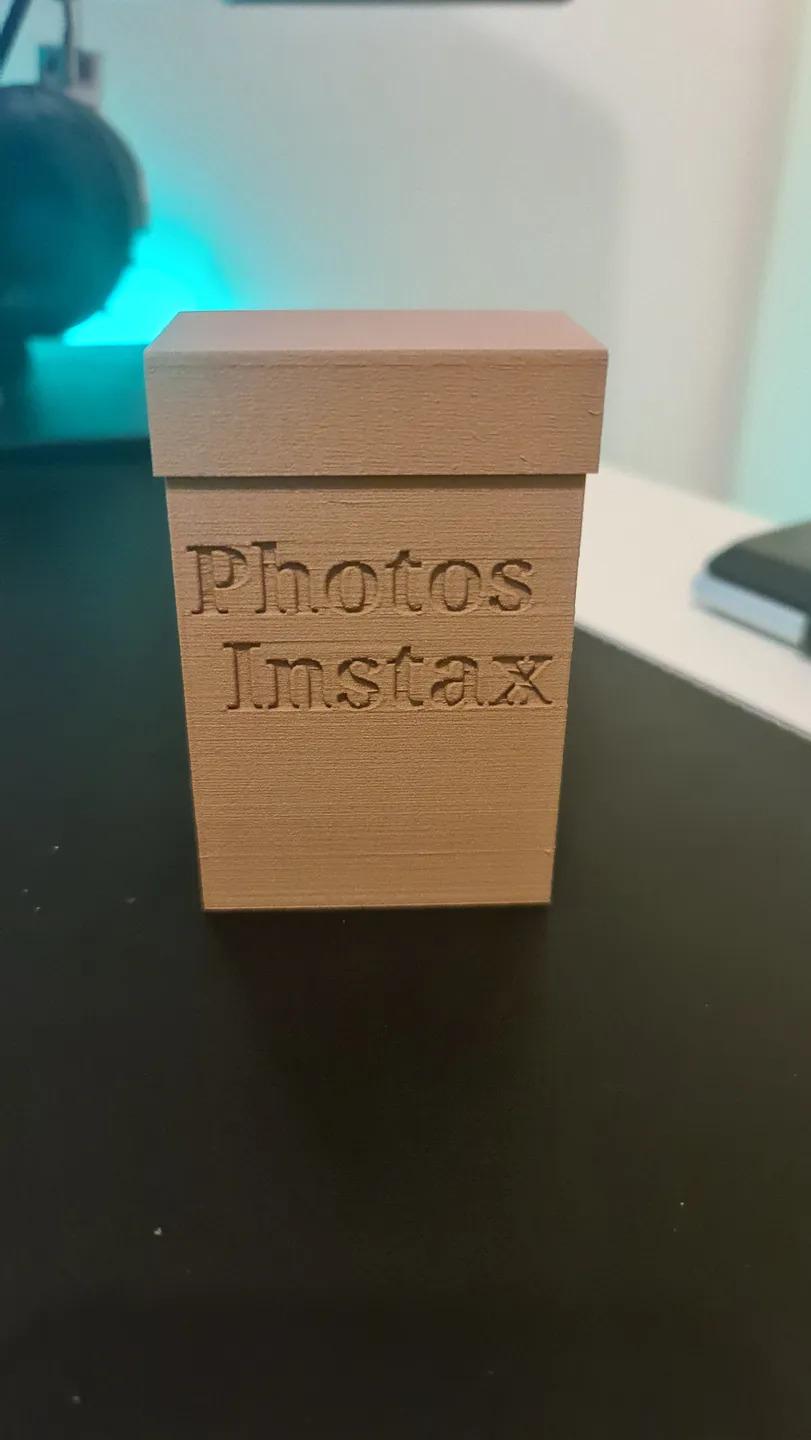 Instax Mini Photo box 3d model