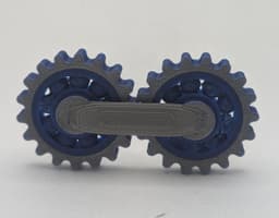 Double Print In Place (PIP) Bearing Gear Fidget 3d model