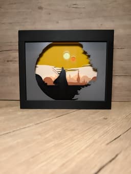 Star Wars - Vader's Homecoming Shadow Box 3d model