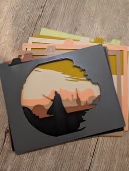 Star Wars - Vader's Homecoming Shadow Box 3d model