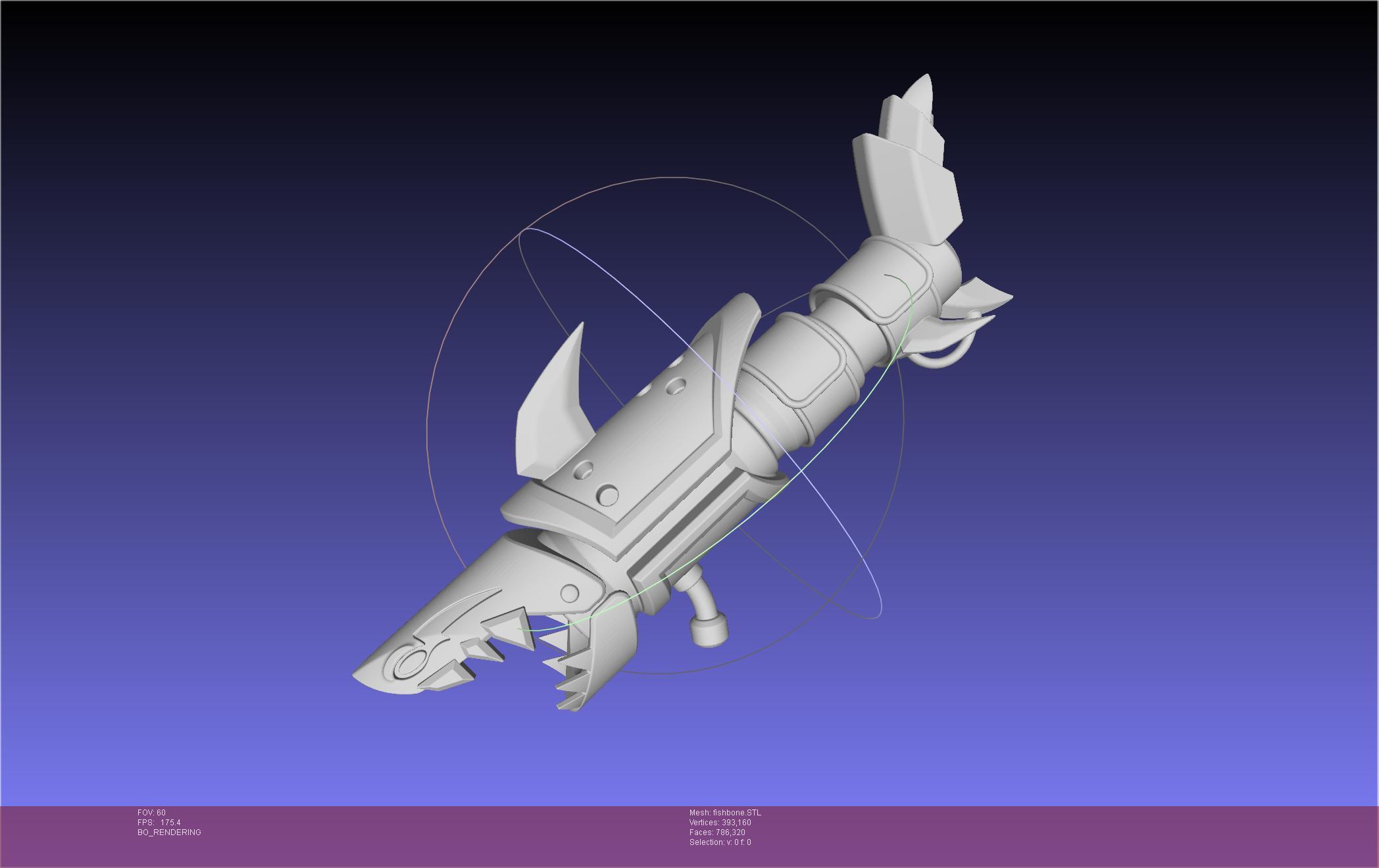 League Of Legends Jinx Fishbone Printable Assembly 3d model