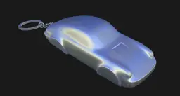 Porsche 911 (964) Turbo Speedform Automotive Sculpture Keychain 3D print file 3d model