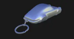 Porsche 911 (964) Turbo Speedform Automotive Sculpture Keychain 3D print file 3d model
