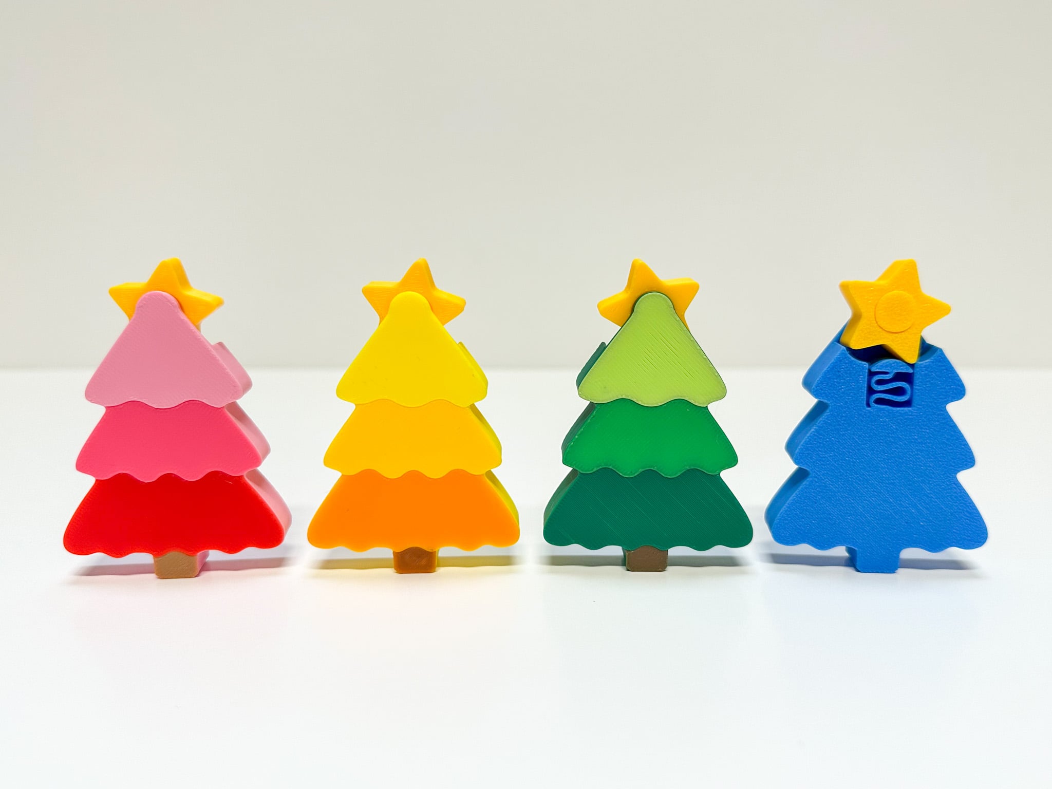 Clicky Christmas Tree Fidget 3d model