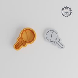 Lollipop Shape Cutter & Stamp, Perfect for Cookies & Fondant, Sweet Treat, Candy Stick Designs, Includes 6 Pieces, Small/Medium/Large Sizes PRODUCT_3605 3d model