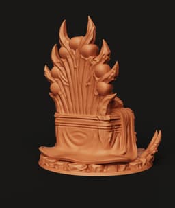Hades Skull Throne STL | Greek God 3D Print | Diorama 3d model