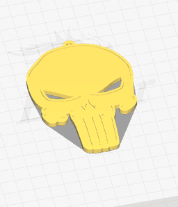 PUNISHER - KEYCHAIN 3d model