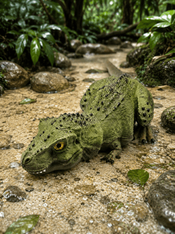 Tyrannosaurus Rex Hatchling Flexi - 4 Versions - Glass Eyes 3d model