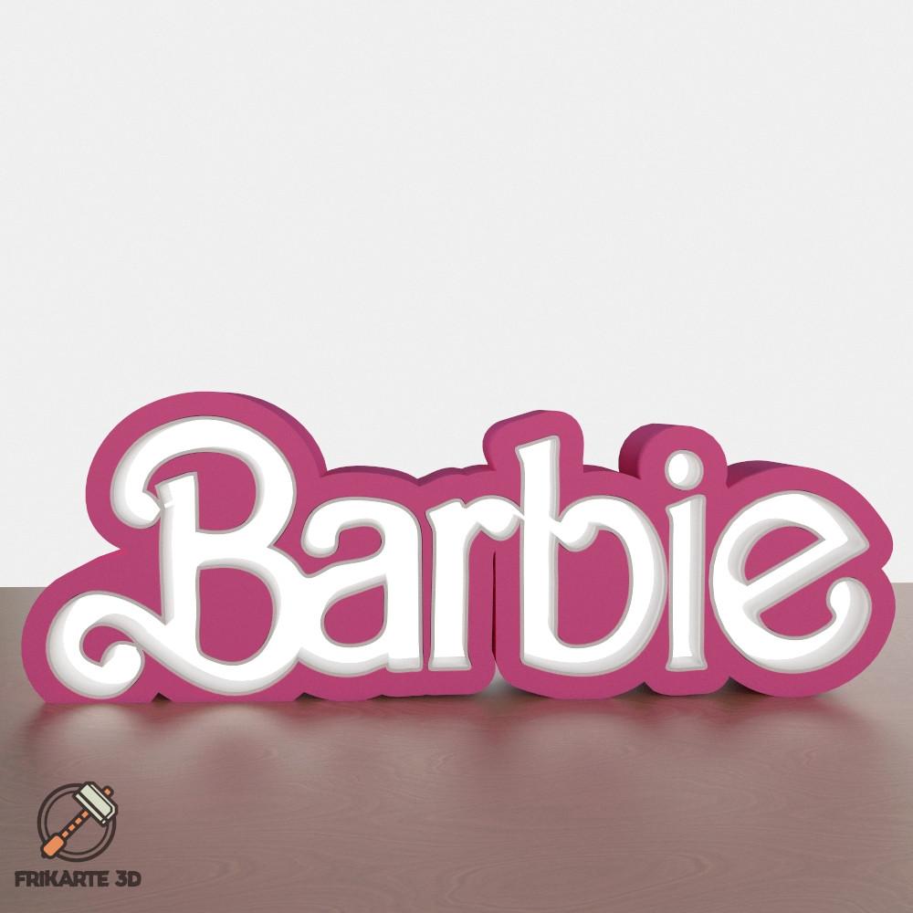 Barbie Name Led #FuntionalArt 3d model