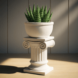 Greek Roman Column Planter, Decorative Planters, Desk Organizers & Stands, Ionic Antic Column 3d model