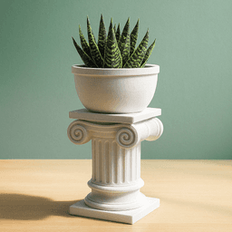 Greek Roman Column Planter, Decorative Planters, Desk Organizers & Stands, Ionic Antic Column 3d model