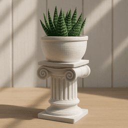 Greek Roman Column Planter, Decorative Planters, Desk Organizers & Stands, Ionic Antic Column 3d model