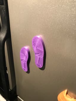 Nike Bottom Shoe Print Fridge Magnet 3d model
