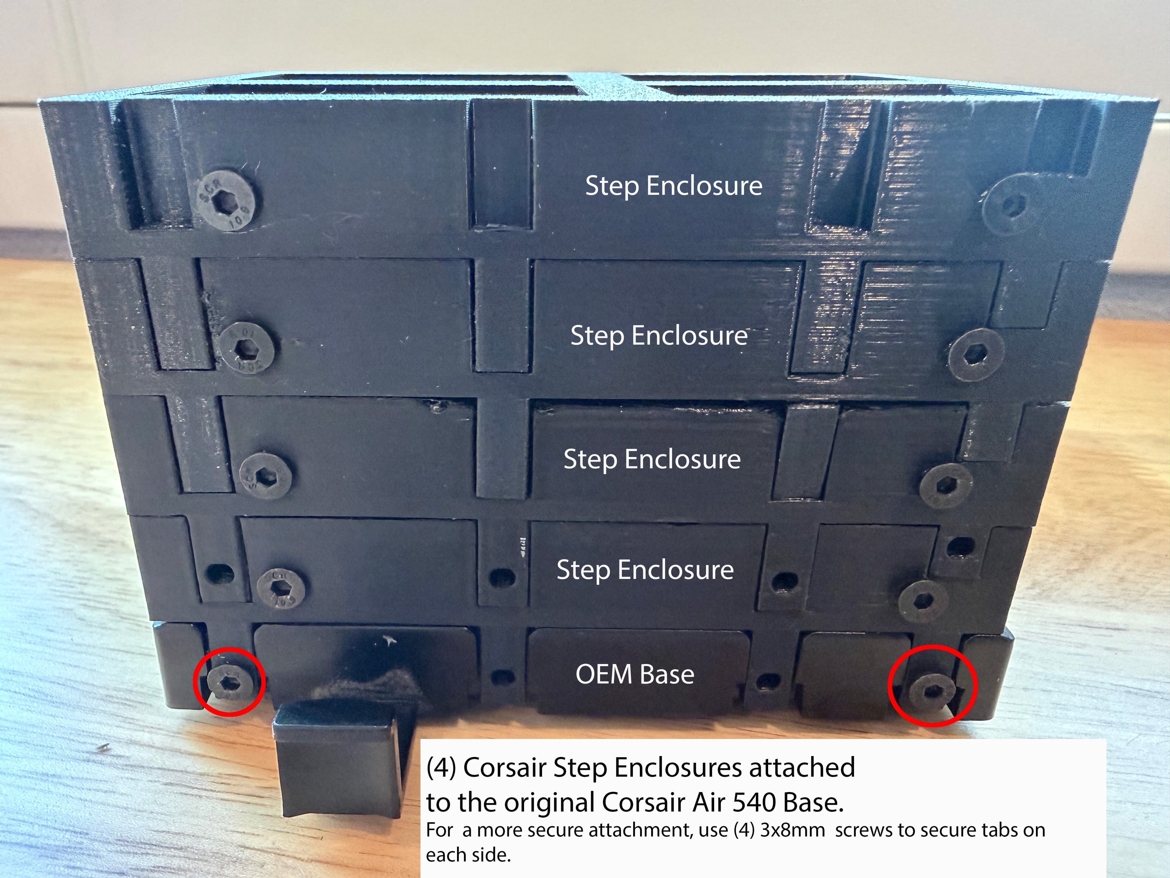 Corsair Air 540 Modular SSD Enclosure Cage System 3d model