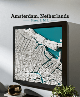 Amsterdam, Netherlands - S, M, L, & XL 3d model