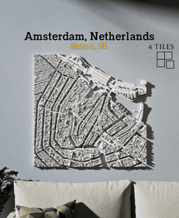 Amsterdam, Netherlands - S, M, L, & XL 3d model
