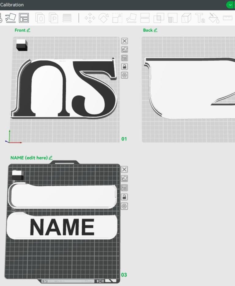 U2 Sign – LED strip compatible 3d model