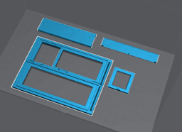 Classic Wooden Window 1/12 Scale 3d model