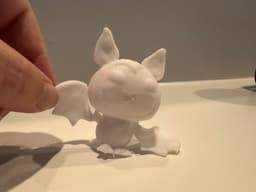 Cute Little Bat with flappy wings 3d model